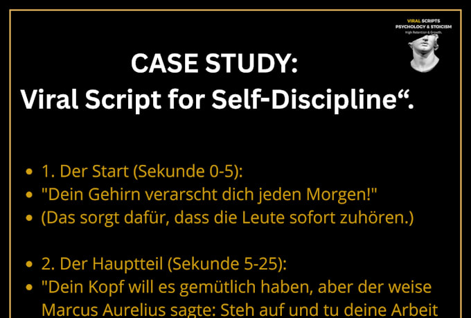 write viral short form scripts based on psychology and stoicism